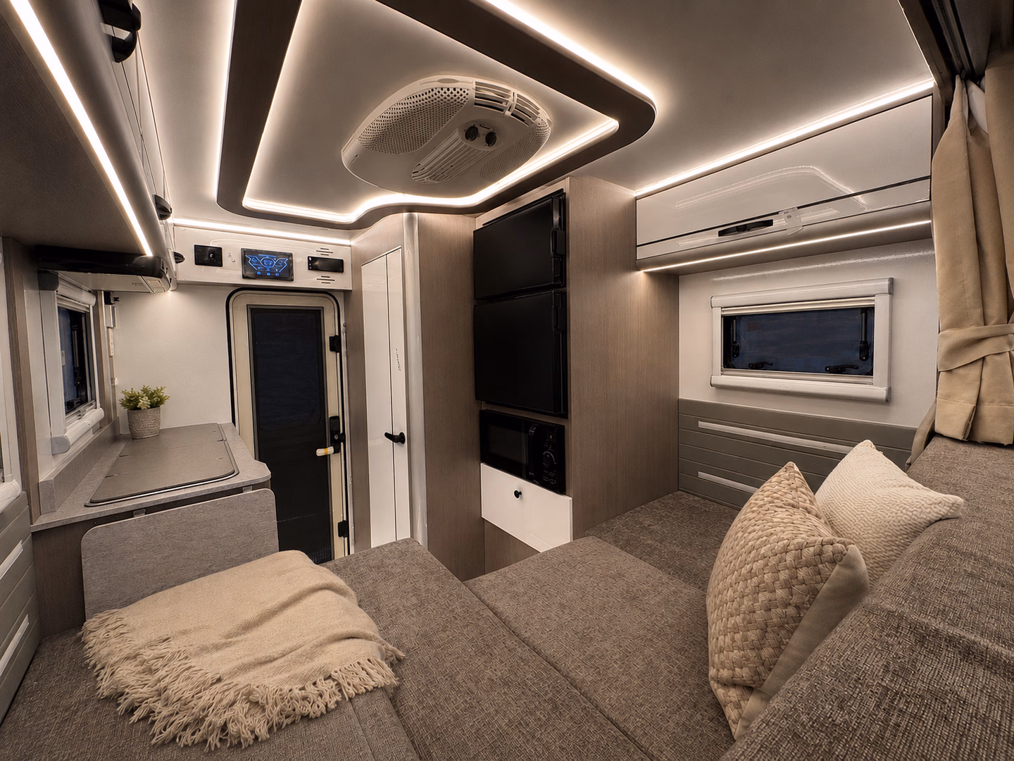 Convertible living and sleeping space