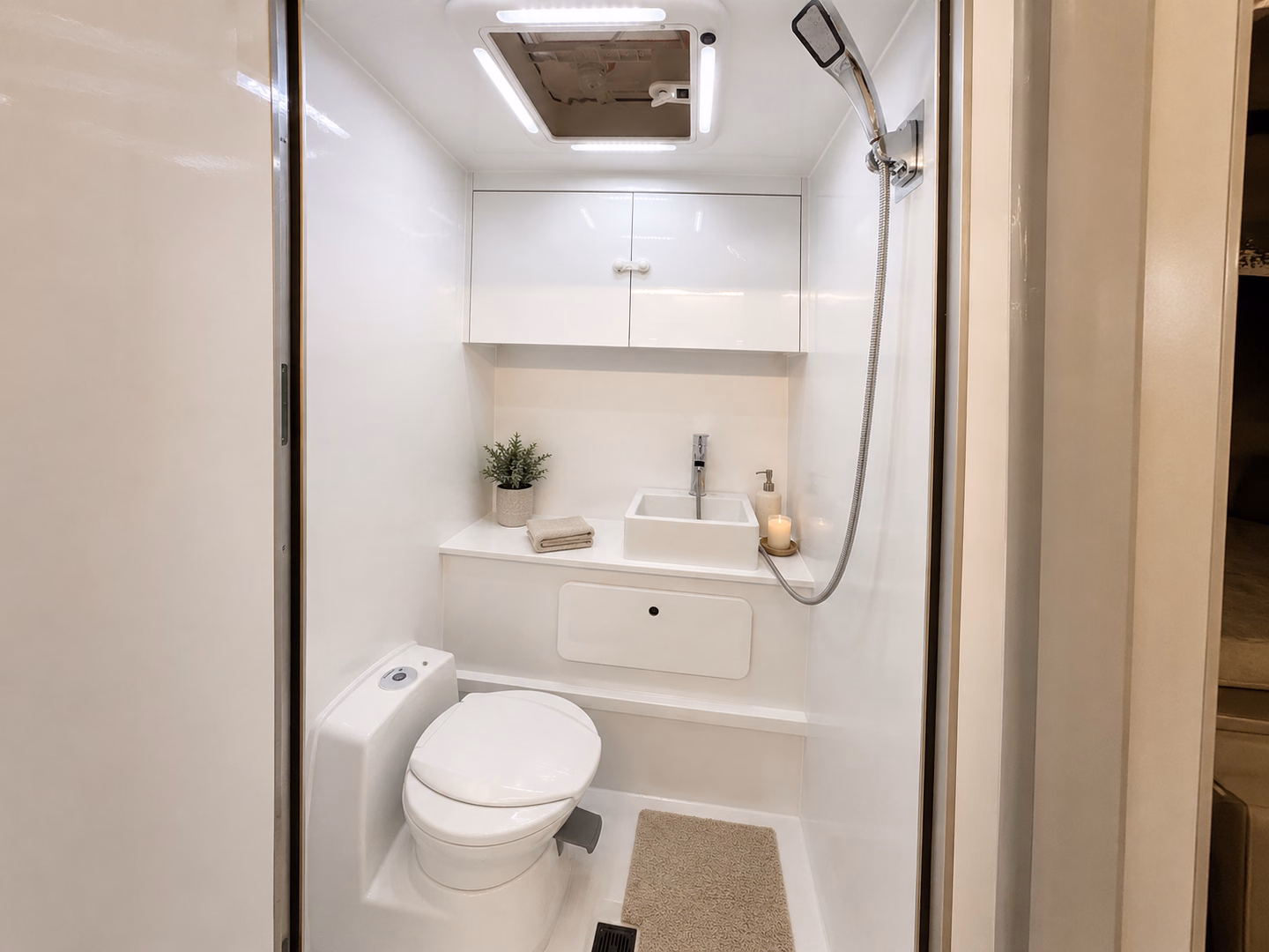 Complete bathroom module